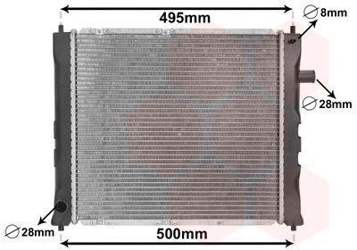 VAN WEZEL Radiators, Motora dzesēšanas sistēma 02002097